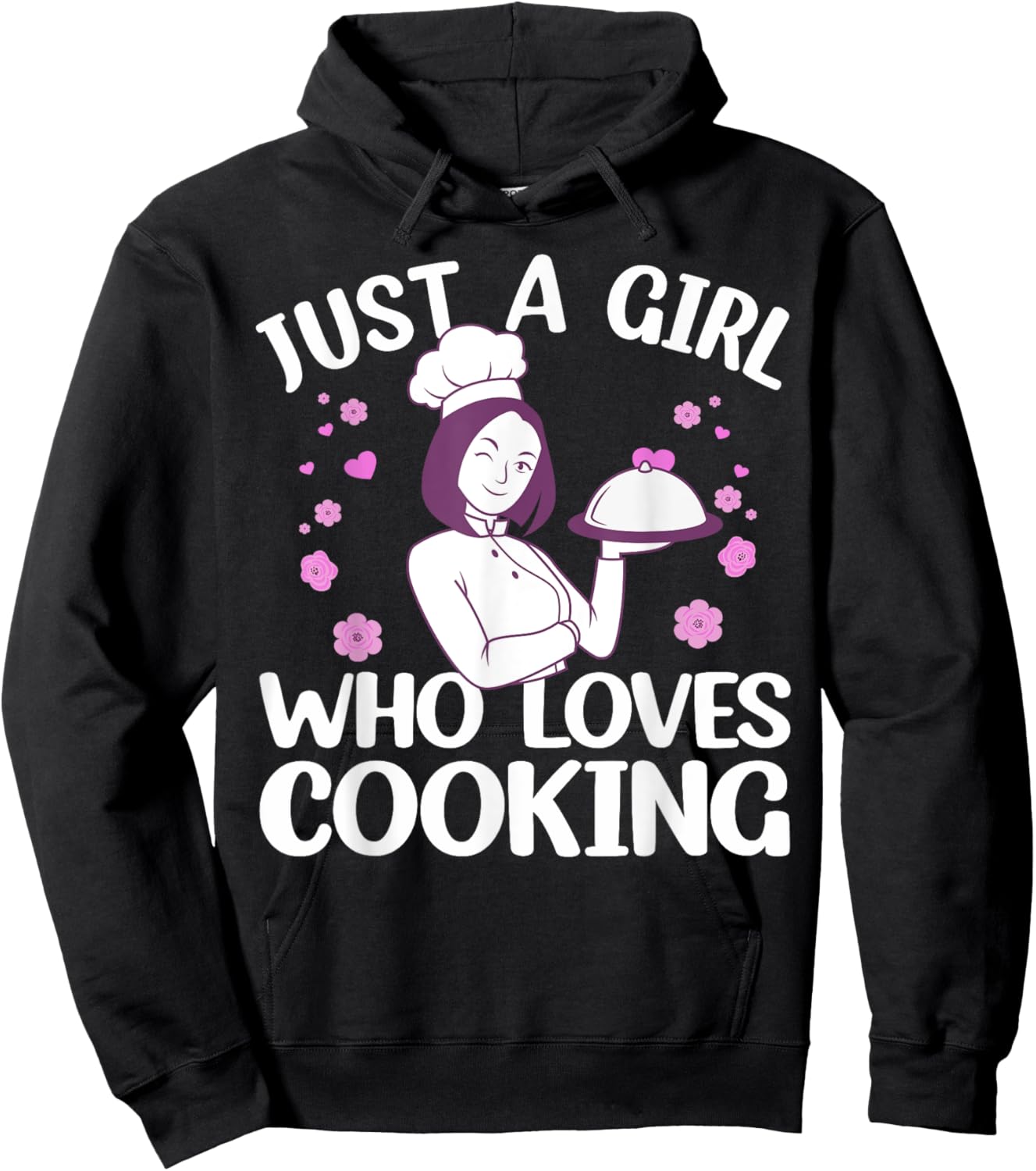 Funny Cook Art For Girls Kids Women Cooking Lover Culinary Hoodie - Hoodie | Black