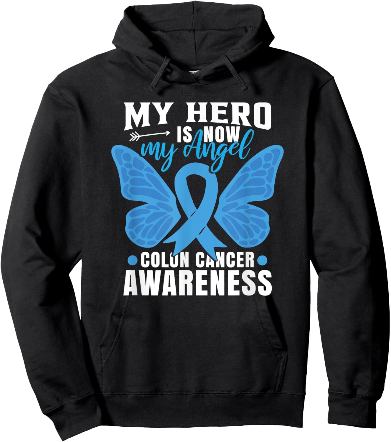 Colon Cancer Awareness Month CRC Colonscopy Cancer Hoodie - Hoodie | Black