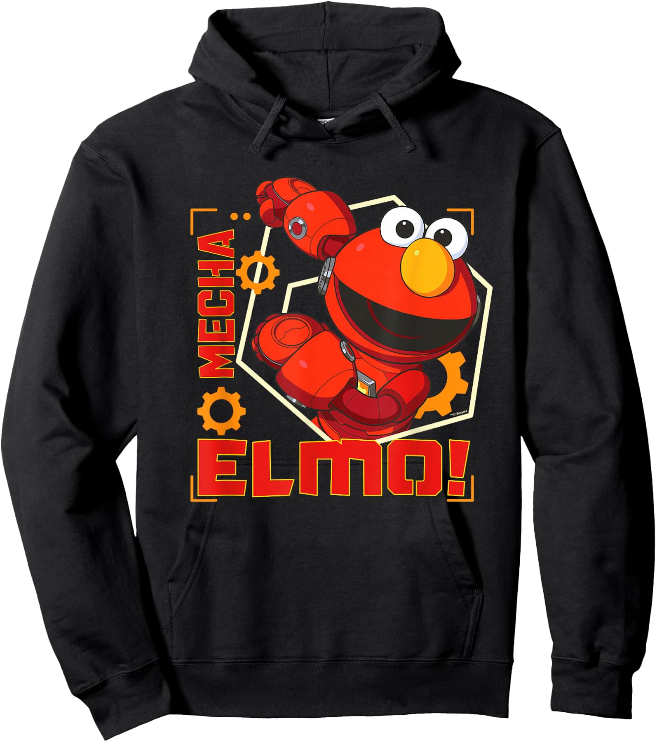 Sesame Street Mecha Builders Mecha Elmo! Hoodie - Hoodie | Black
