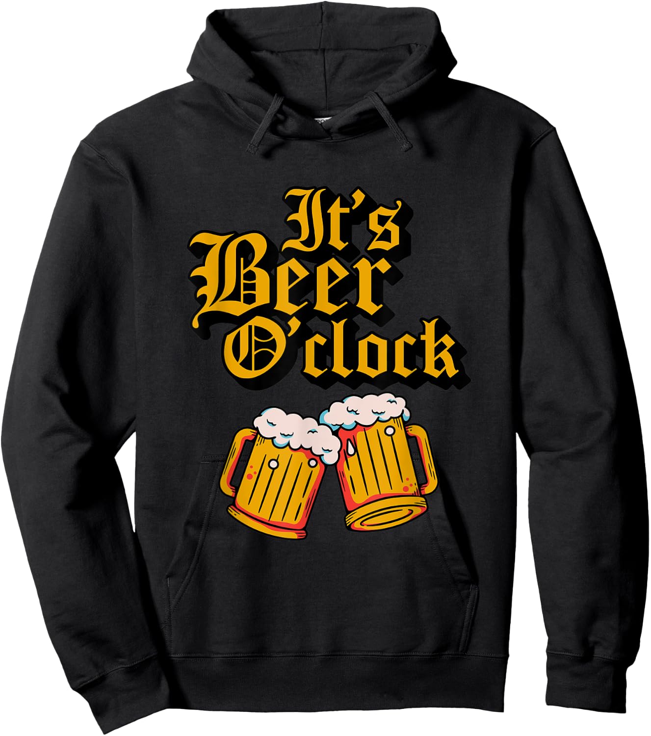 Its Beer O'clock Oktoberfest Mugs Halloween Beer Hoodie - Hoodie | Black