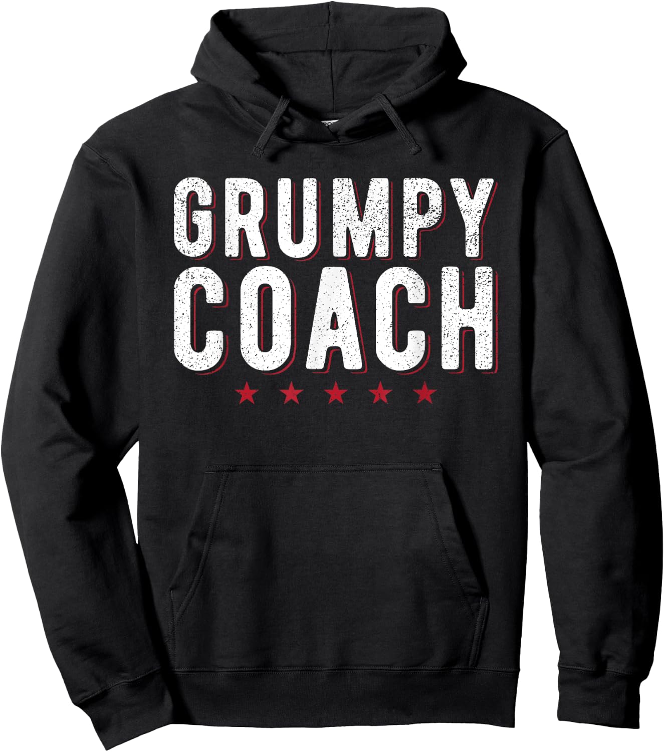 Grumpy Coach Funny Sports Coach Hoodie - Hoodie | Black