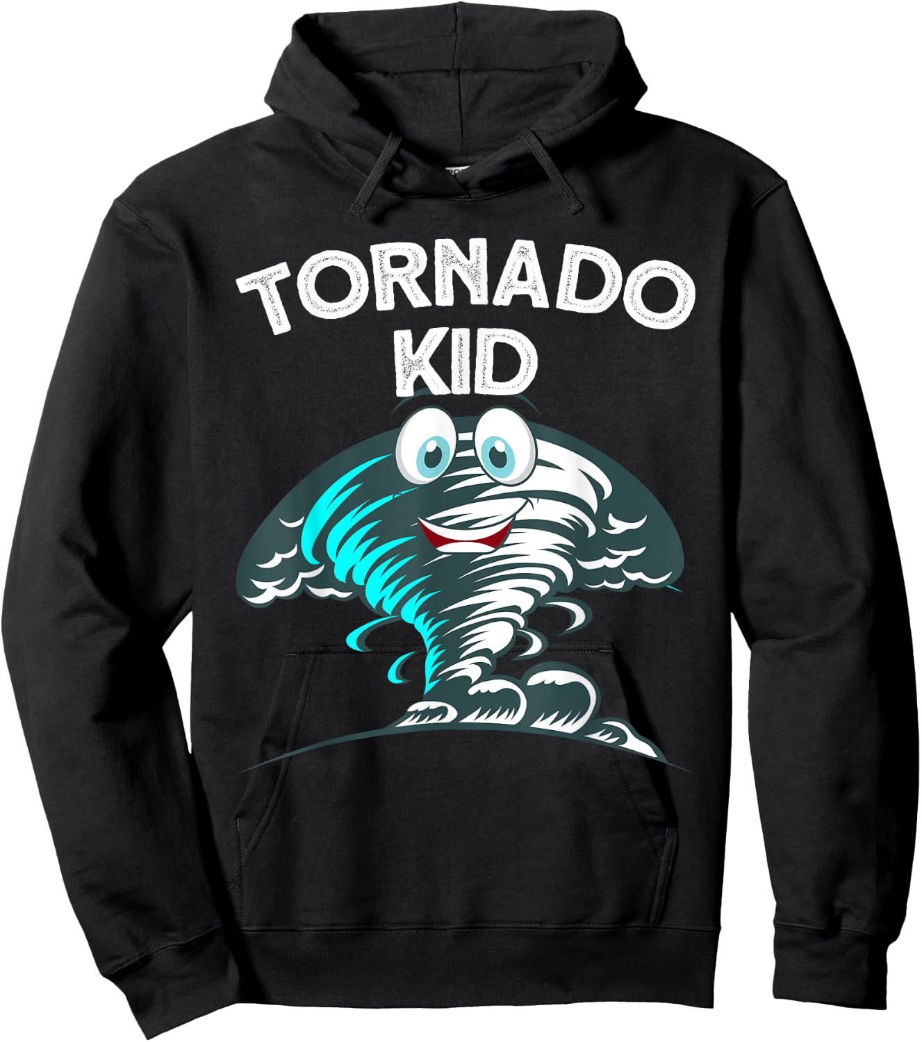 Funny Tornado Design For Kids Boys Girls Cyclone Storm Lover Hoodie - Hoodie | Black