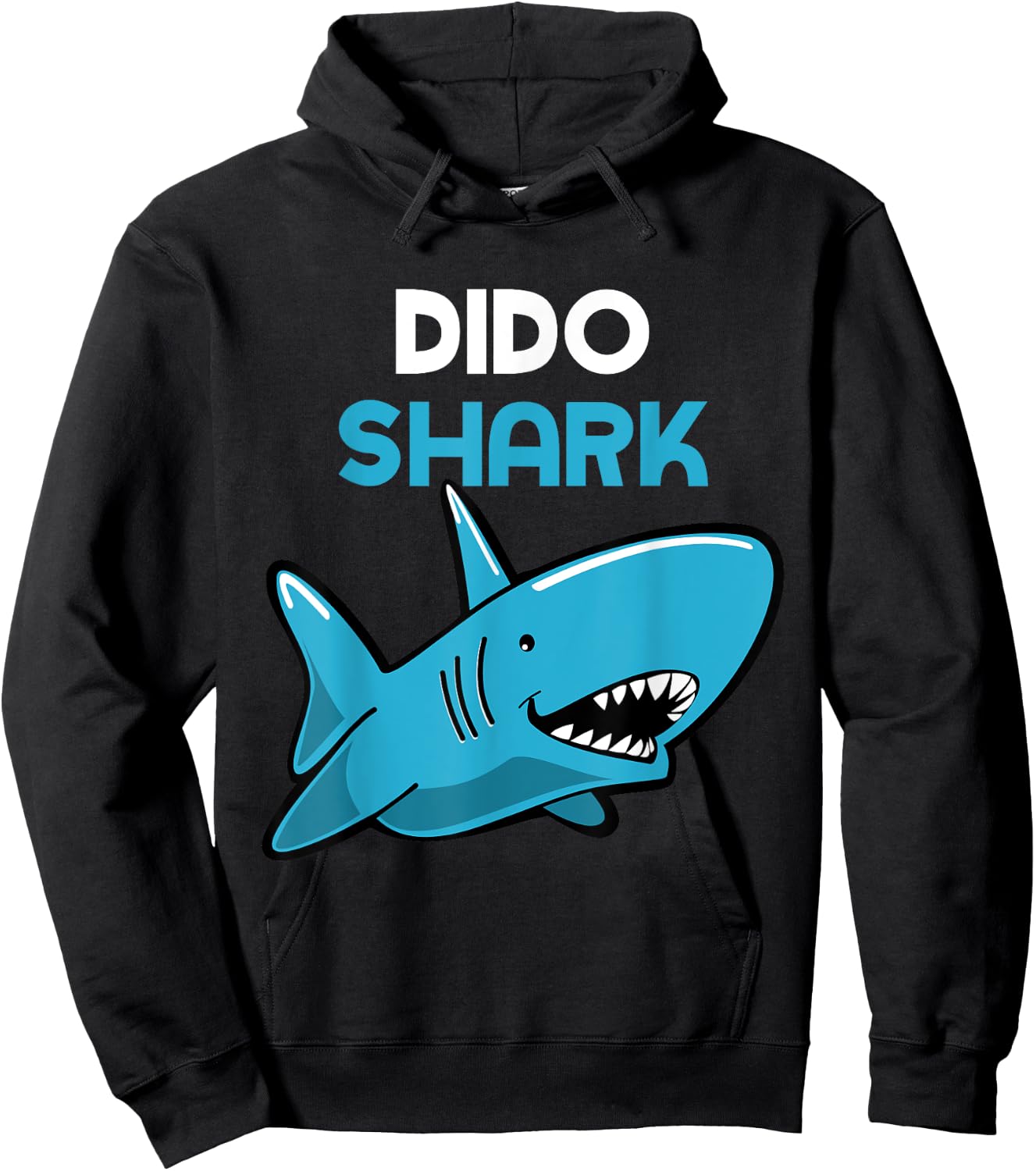 Dido Shark Funny Family Hoodie - Hoodie | Black