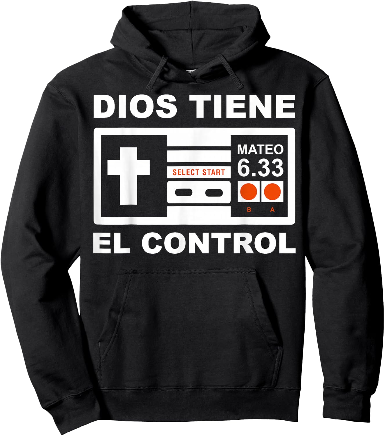 Dios Siempre Tiene el Control Mateo 6:33 Hoodie - Hoodie | Black
