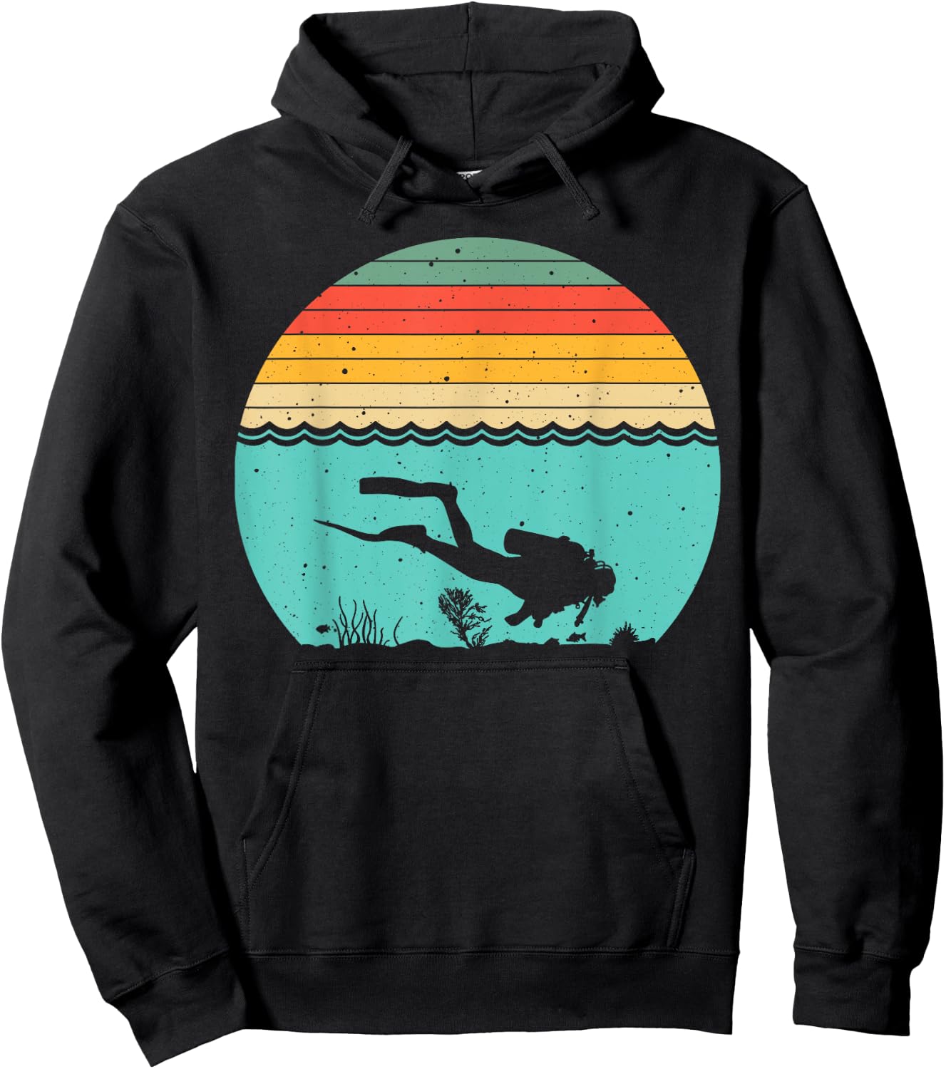 Funny Scuba Diving Themed Design Women Scuba Dive Hoodie - Hoodie | Black