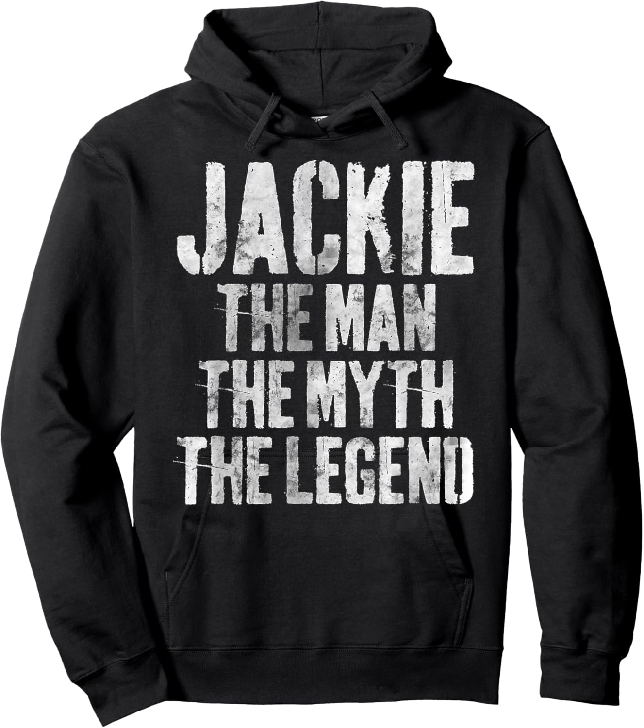 Personalized Shirt Jackie The Man The Myth The Legend Hoodie - Hoodie | Black