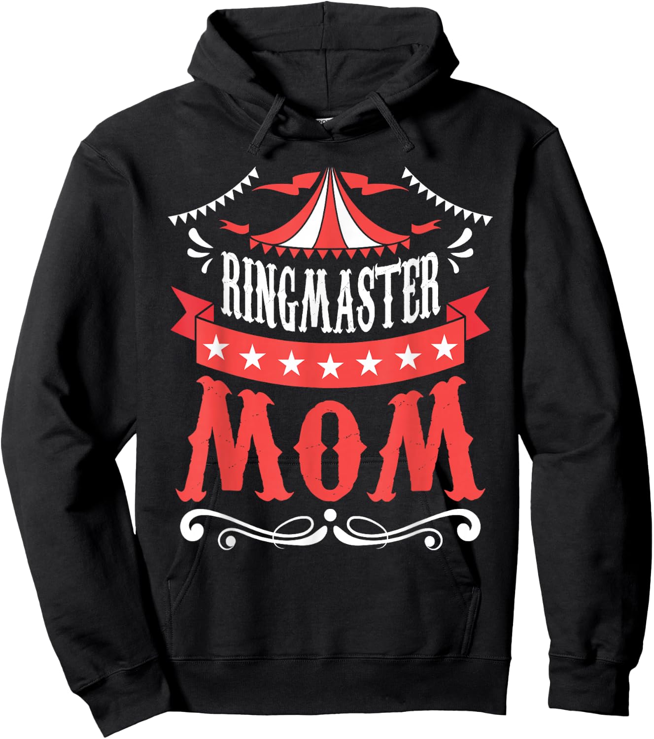 Ringmaster Mom - Circus Birthday Party Circus Costume Hoodie - Hoodie | Black