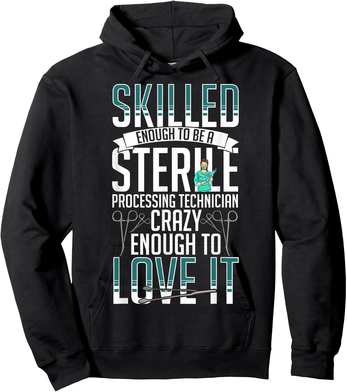 Sterile Processing Technician Instruments Tech Certification Hoodie - Hoodie | Black
