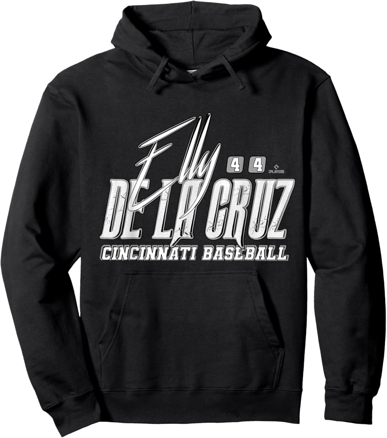 Elly De La Cruz Cincinnati Baseball Rock MLBPA Hoodie - Hoodie | Black