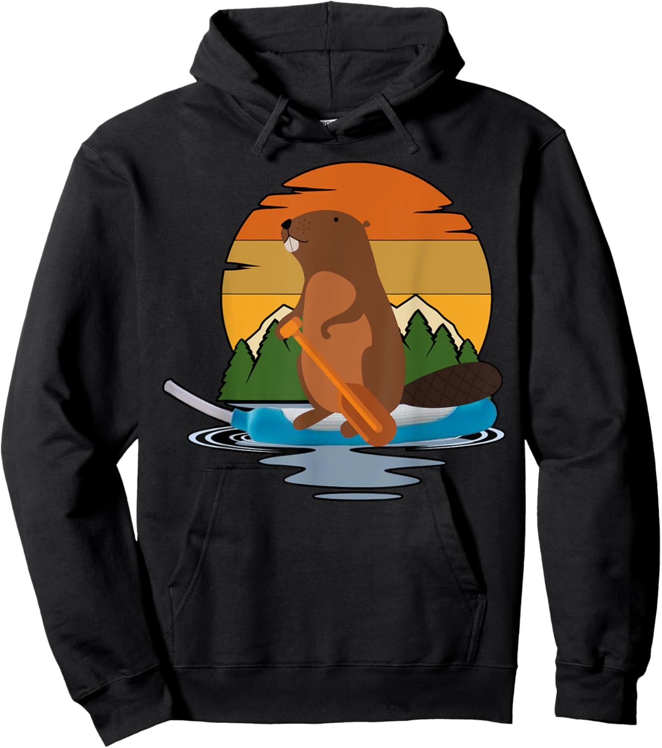 Vintage Canoe Beaver Purewick Nurse Funny Nursing Humor Hoodie - Hoodie | Black