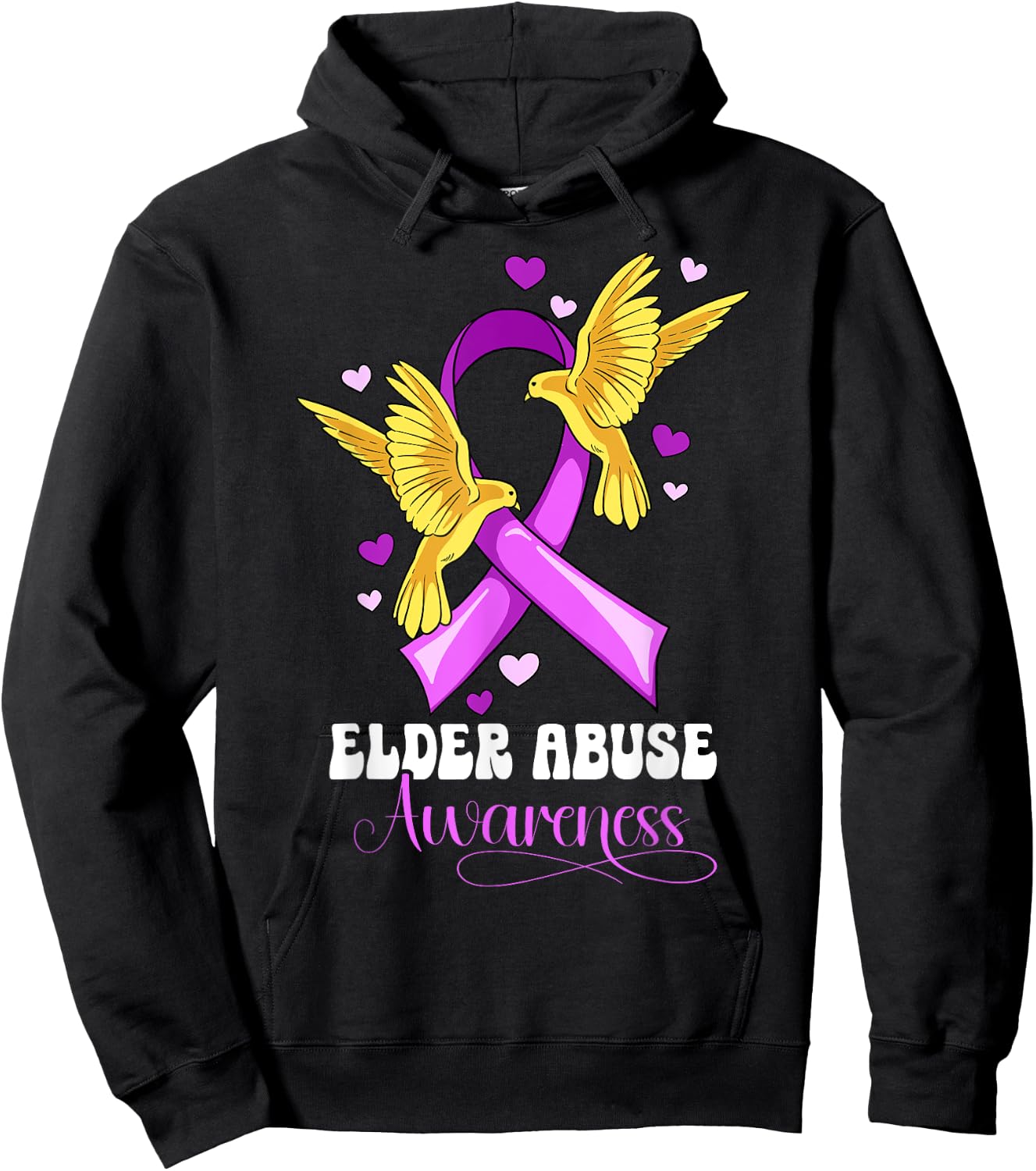 Elder Abuse Awareness Hoodie - Hoodie | Black
