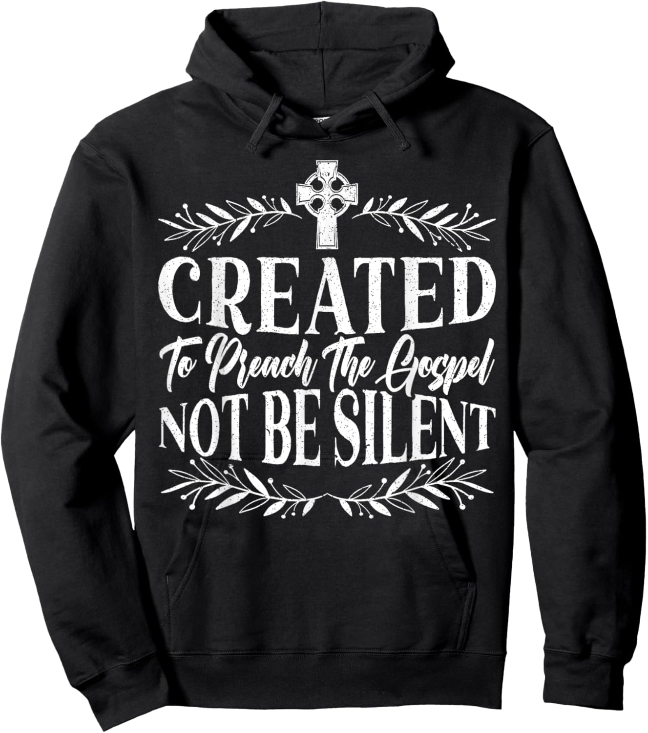 Created To Preach The Gospel Not Be Silent Preacher Pastor Hoodie - Hoodie | Black
