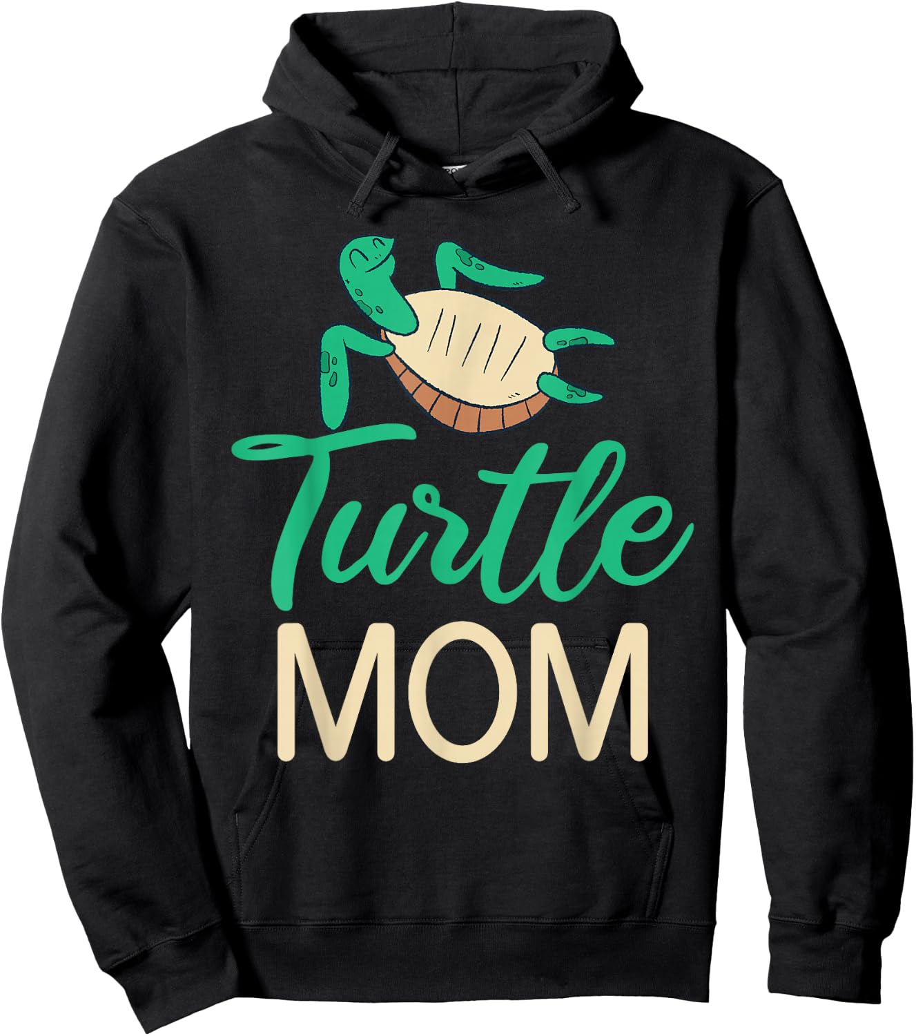 Turtle Mom Cute Sea Turtle Lover Hoodie - Hoodie | Black