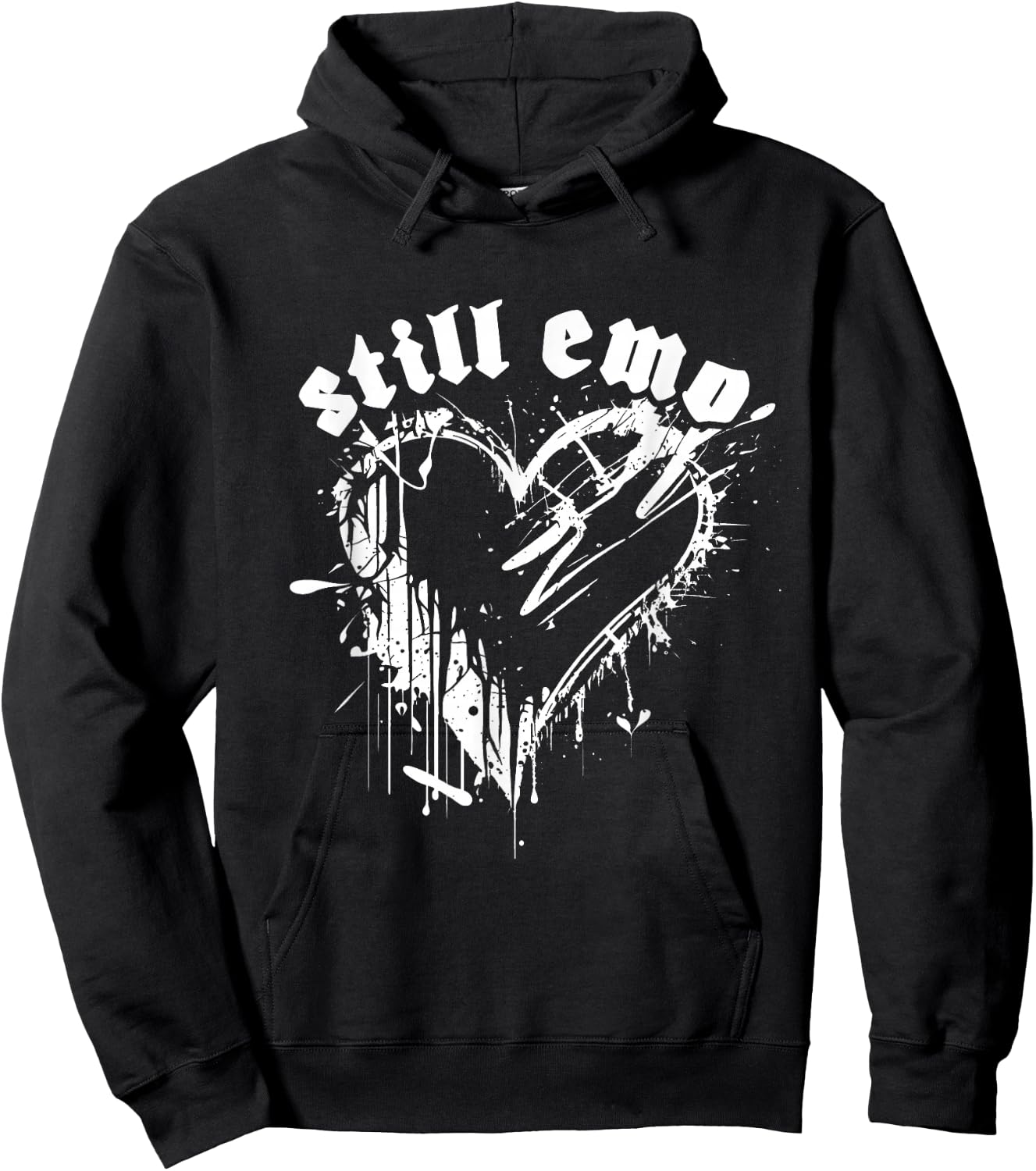 Emo Rock Still Emo y2k 2000s Ska Pop Punk Band Music Hoodie - Hoodie | Black
