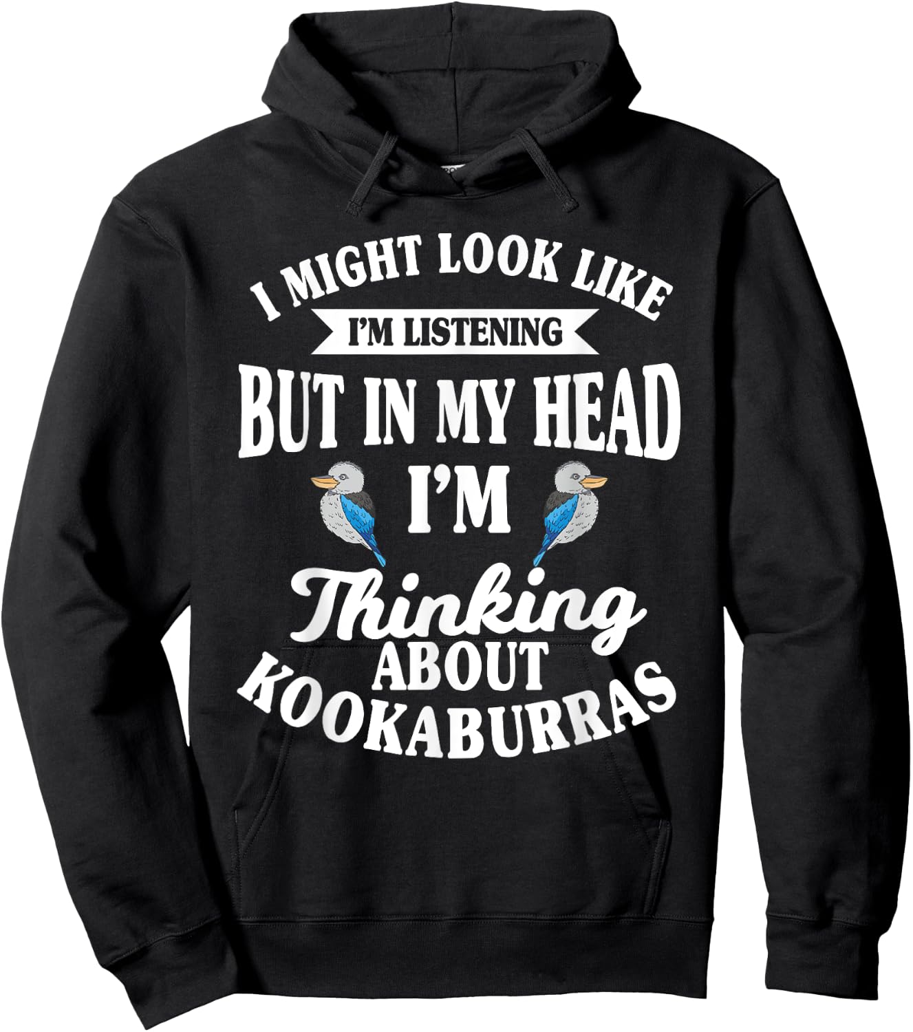 Kookaburra Kingfisher Birdwatcher Ornithologist Breeder Hoodie - Hoodie | Black