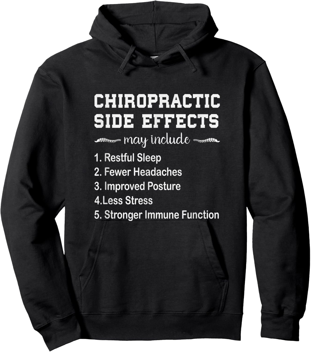 Funny Chiropractic Saying Patriotic Doctor of Chiropractic Hoodie - Hoodie | Black