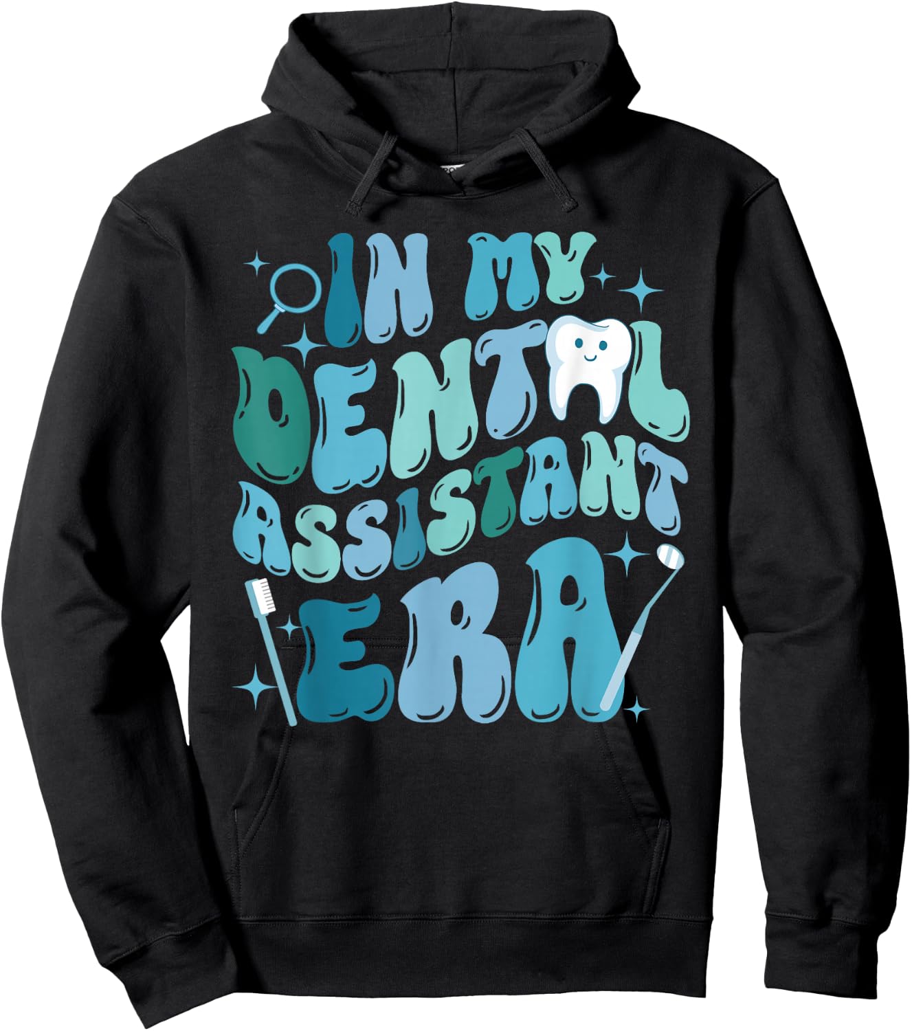 In My Dental Assistant Era Dental Student Dentist Hoodie - Hoodie | Black