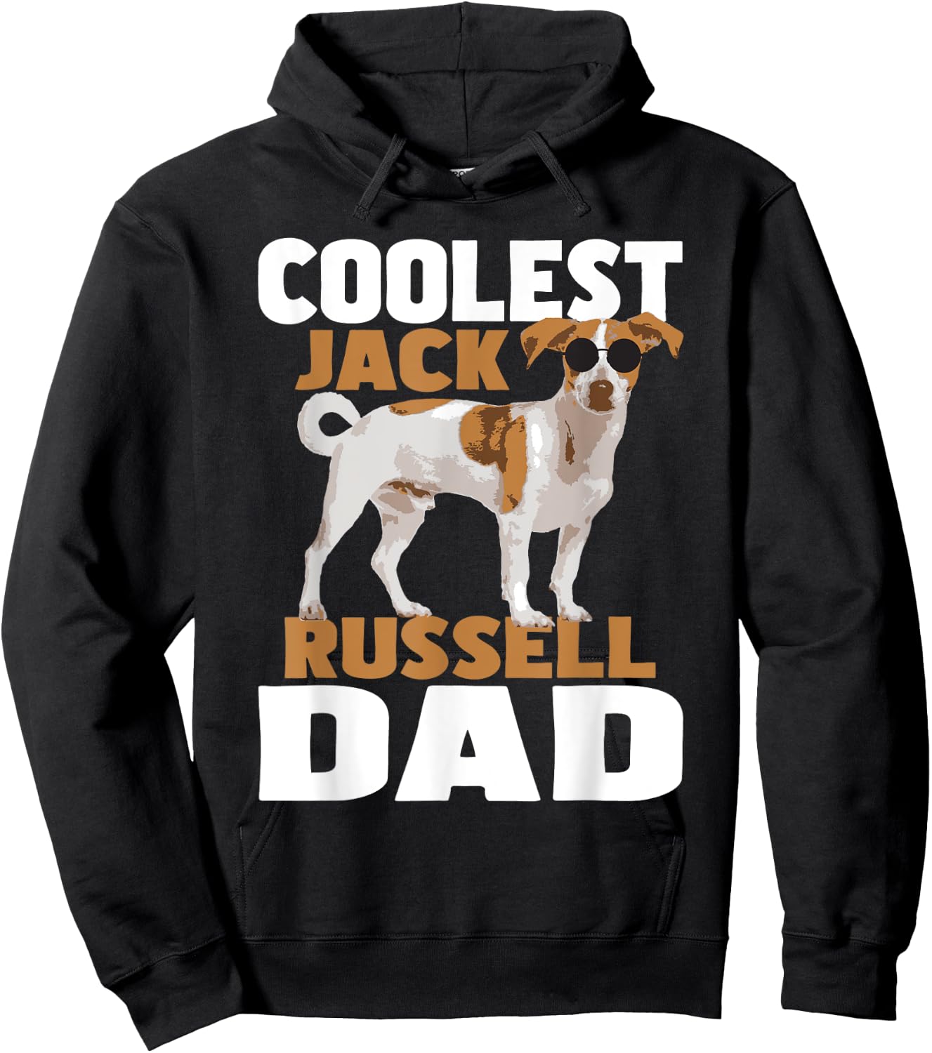 Coolest Jack Russell Dad - Father's Day Dog Lover Puppy Hoodie - Hoodie | Black