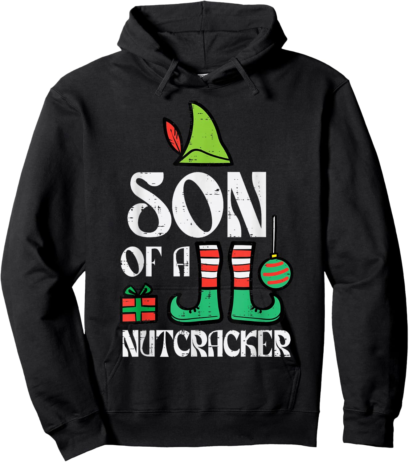 Christmas Son Of Nutcracker Xmas Family Boys Kids Toddler Hoodie - Hoodie | Black