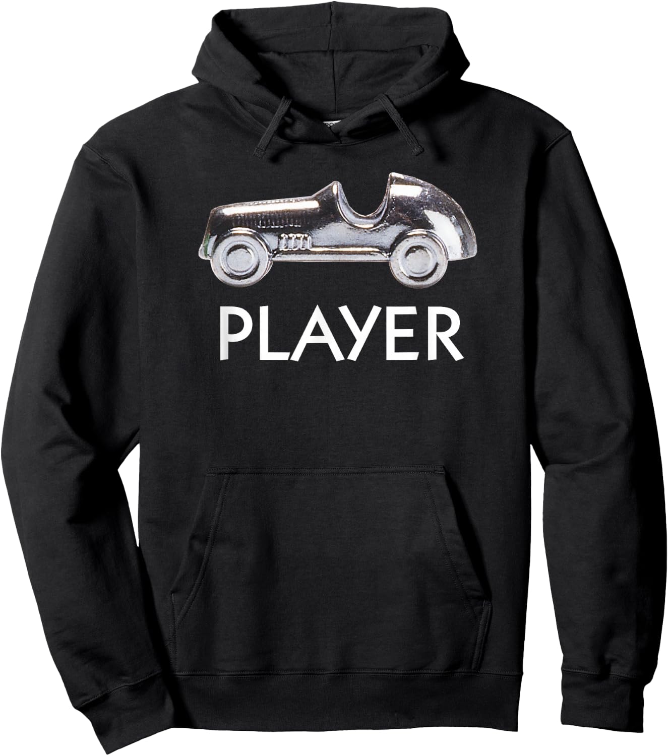 Monopoly Classic Car Player Icon Game Piece Logo Hoodie - Hoodie | Black