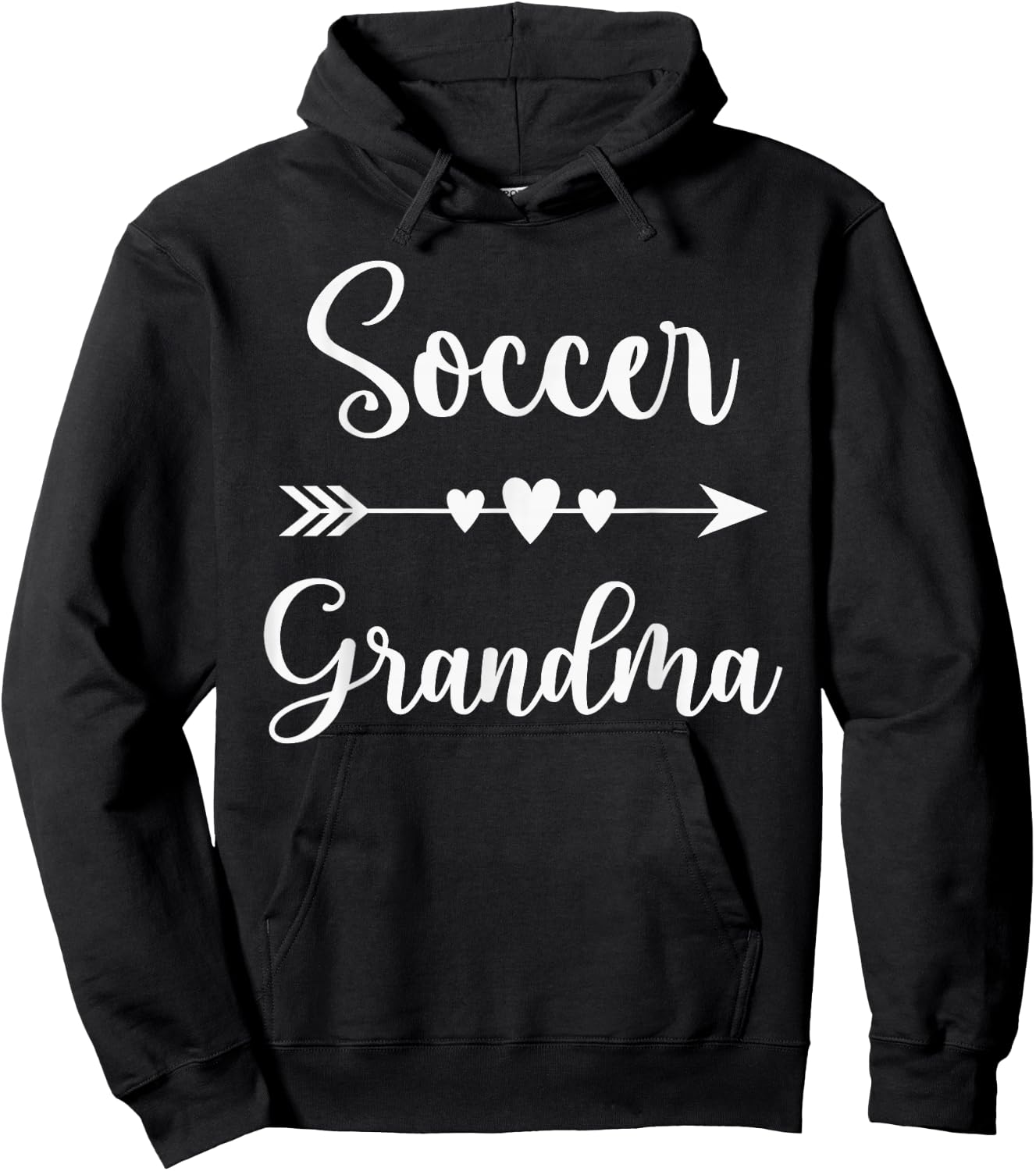 Soccer Grandma Soccer Game Day Cheer Grandma Hoodie - Hoodie | Black