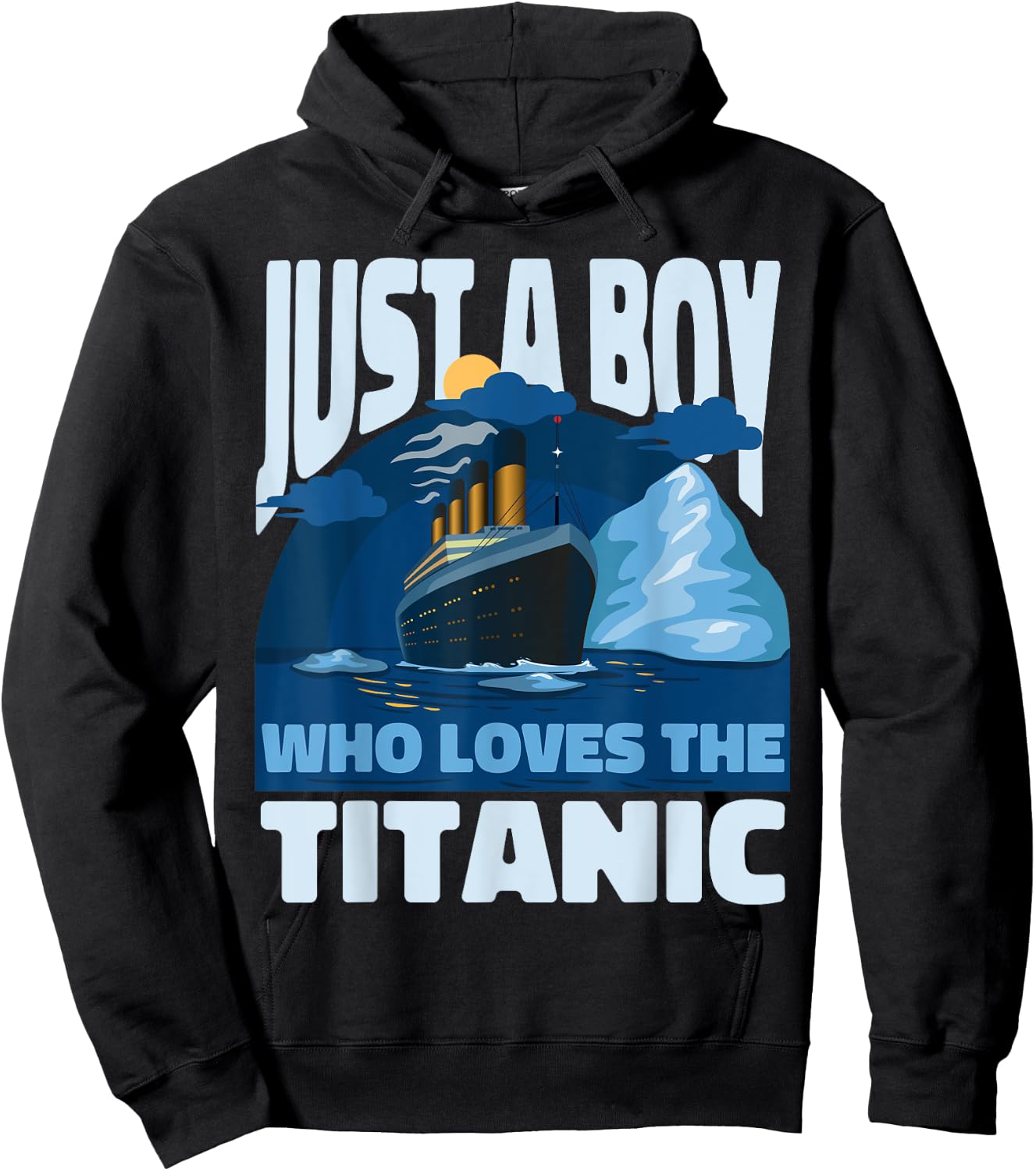 Boy Who Loves The Titanic - Cruise Vessel Lovers Hoodie - Hoodie | Black