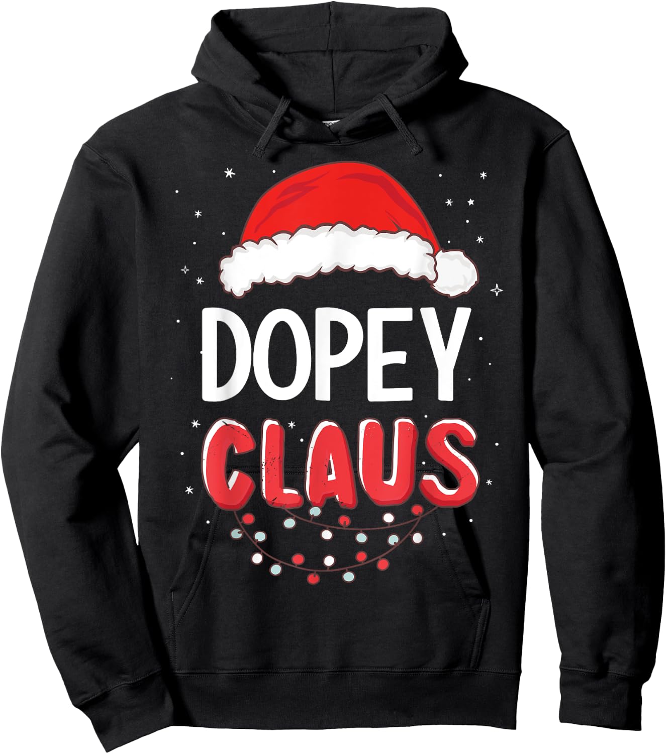 Dopey Santa Claus Christmas Matching Costume Hoodie - Hoodie | Black