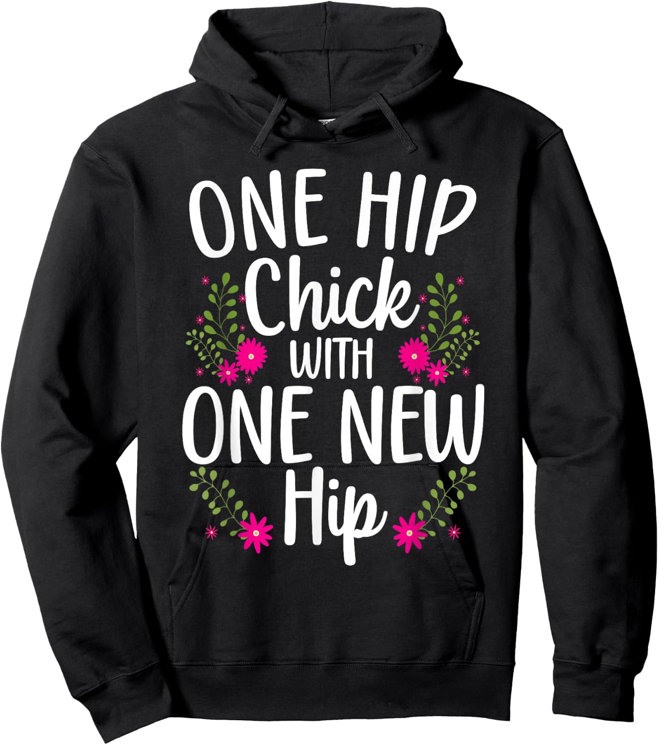 Funny Hip Surgery Art Girls Bionic Hip Replacement Hoodie - Hoodie | Black
