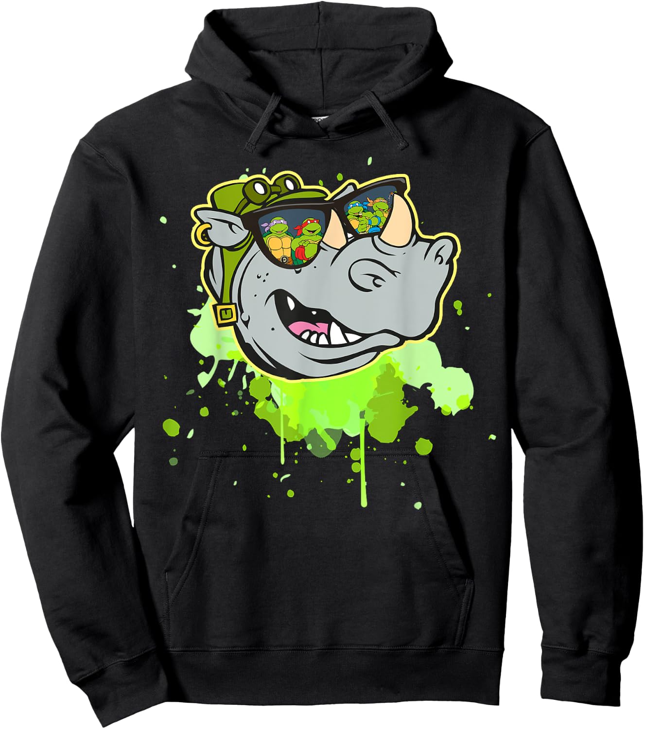 Bebop - TMNT Reflection in Sunglasses Hoodie - Hoodie | Black