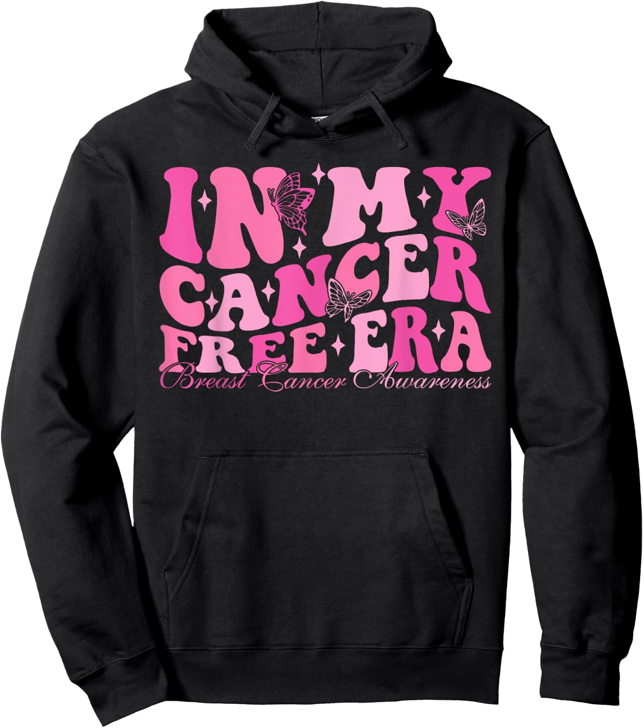In My Cancer Free Era Breast Cancer Awareness Hoodie - Hoodie | Black