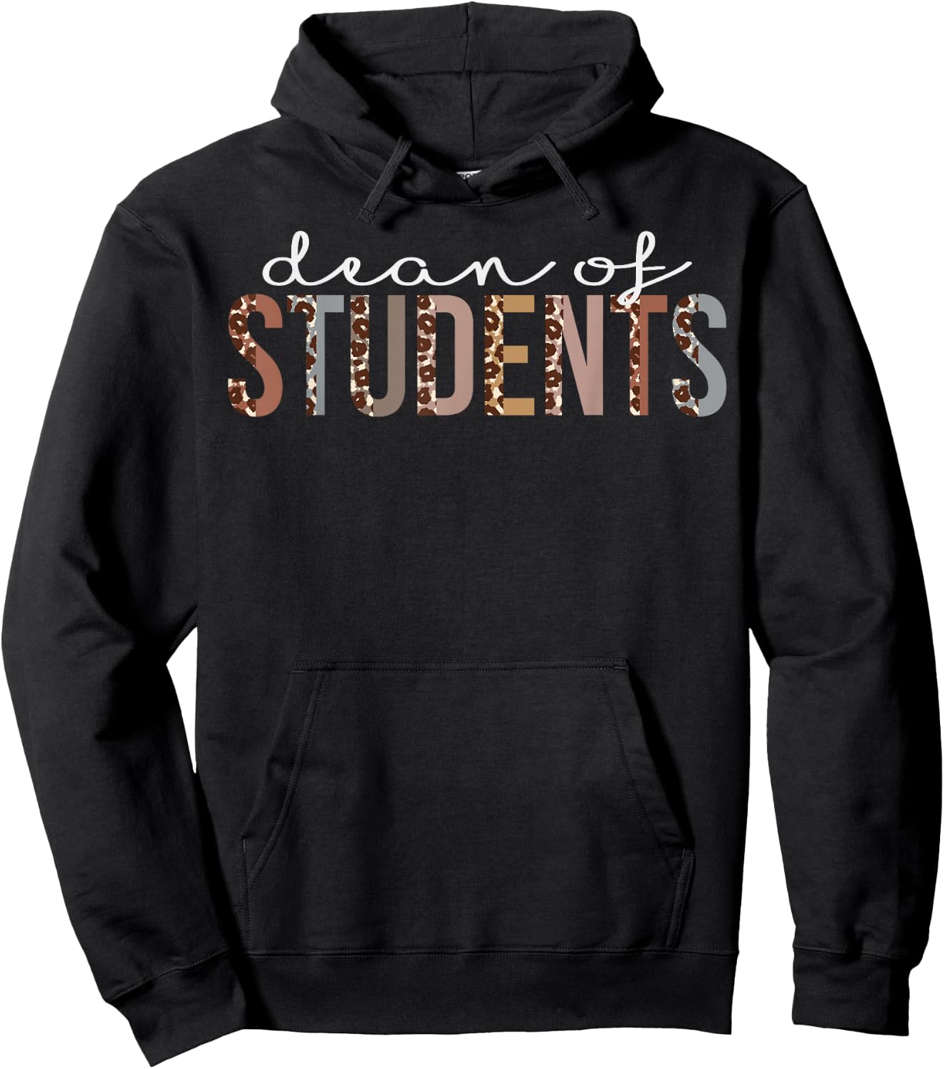 Dean Of Students Leopard Appreciation For Work Hoodie - Hoodie | Black