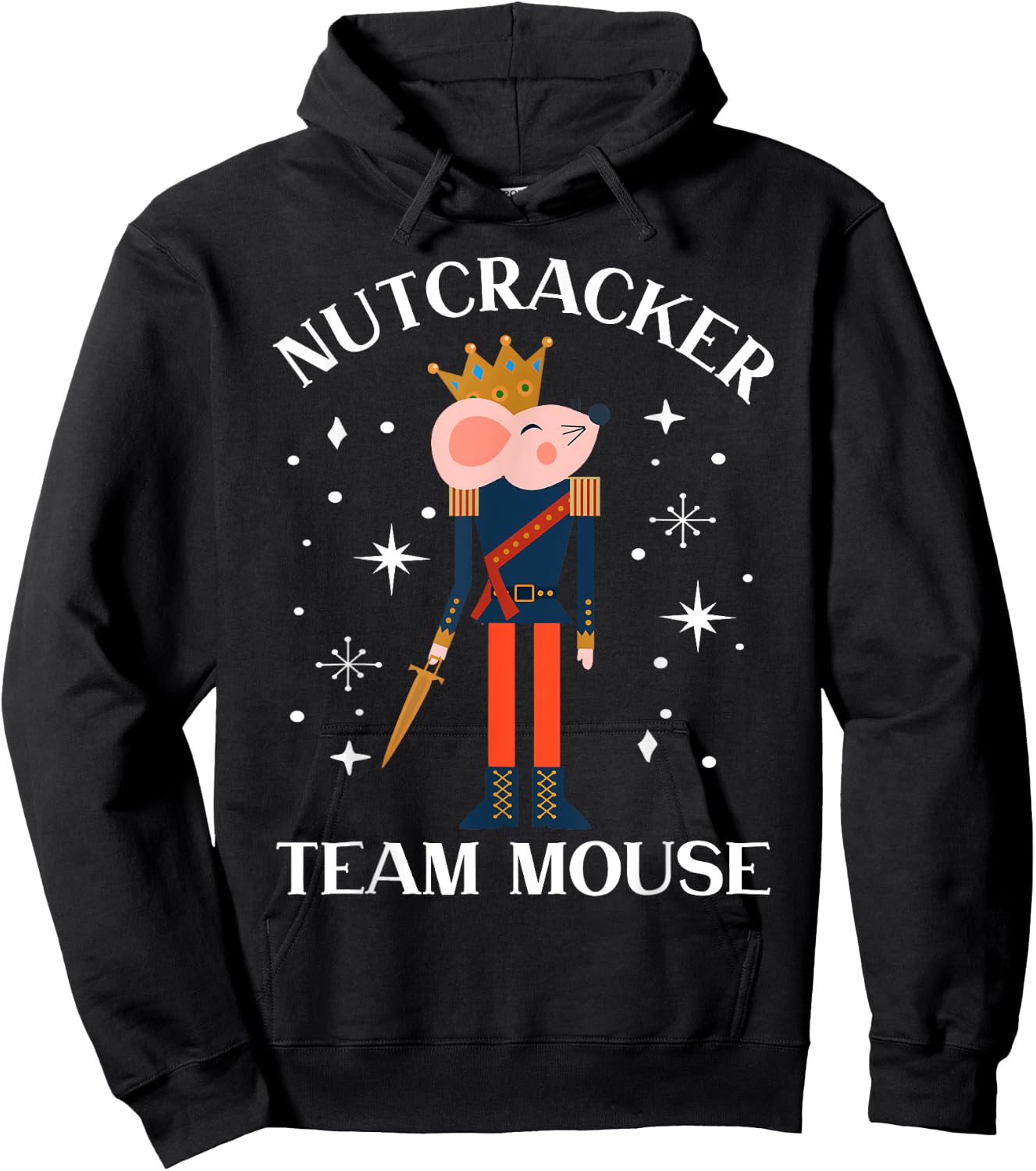 Team Mouse Nutcracker Shirt Christmas Dance Funny Soldier Hoodie - Hoodie | Black