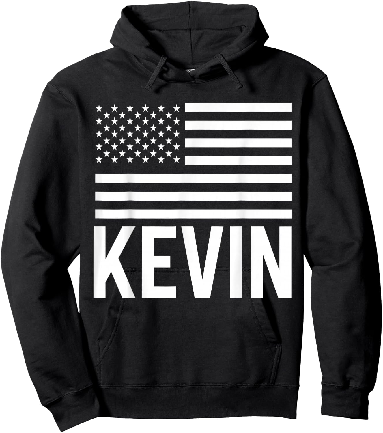 Kevin Forename Birthday Personalized Name Usa Hoodie - Hoodie | Black