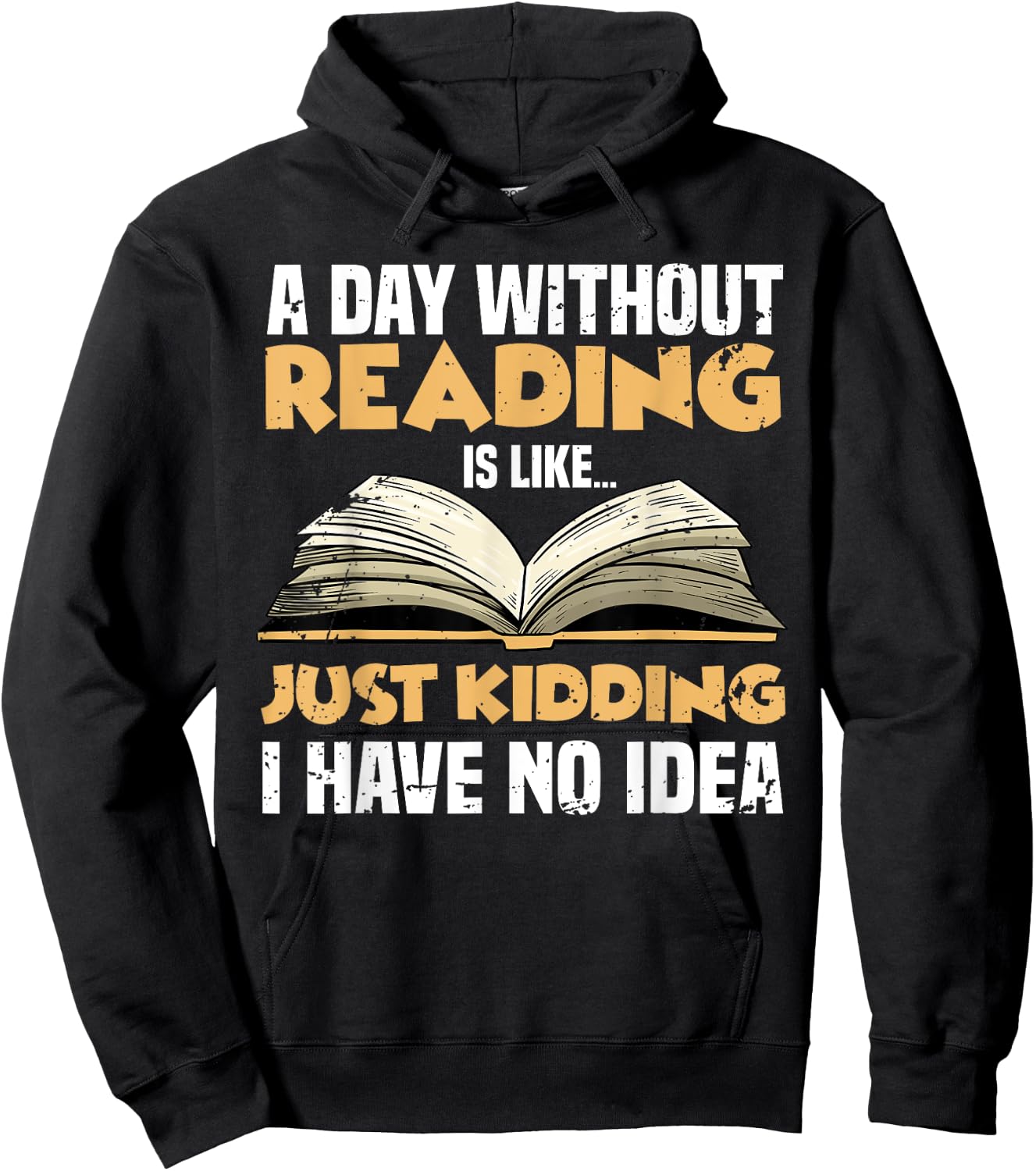 Funny Reading Art Women Reader Book Lover Bookworm Hoodie - Hoodie | Black