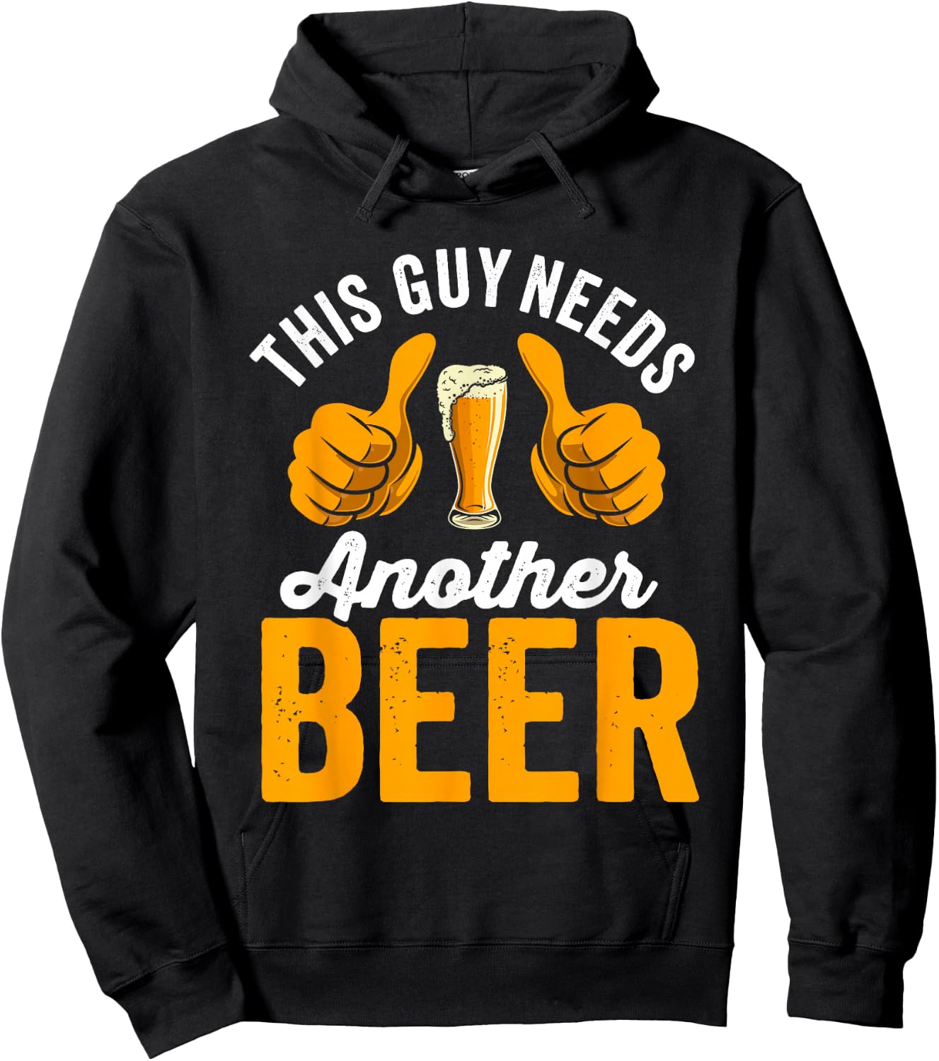 This Guy Needs another Beer Hoodie - Hoodie | Black