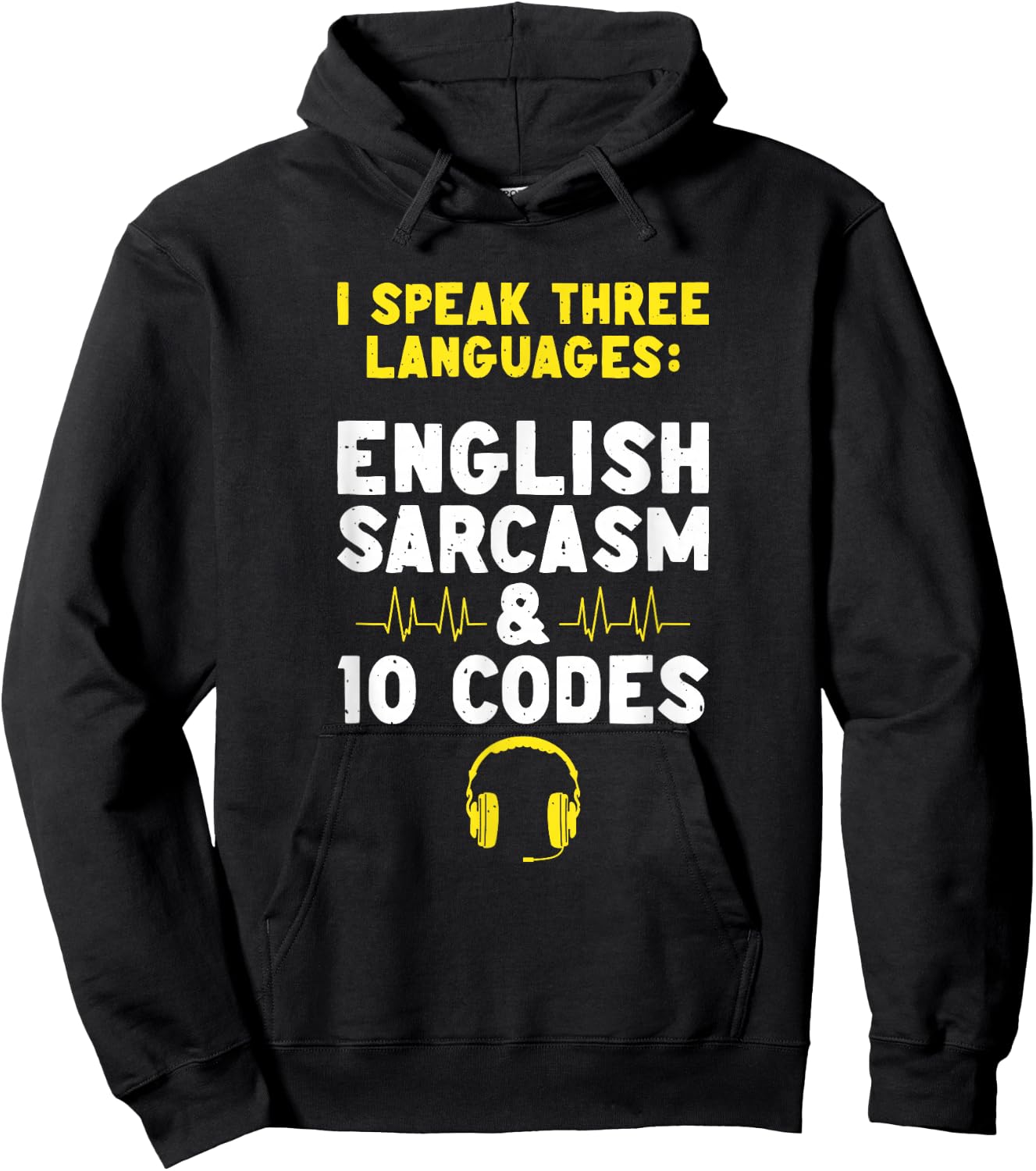 English Sarcasm 10 Codes Dispatch Operator 911 Dispatcher Hoodie - Hoodie | Black