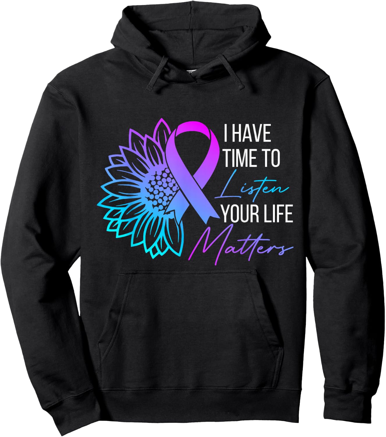 I Have Time To Listen Mental Health Suicide Awareness Women Hoodie - Hoodie | Black