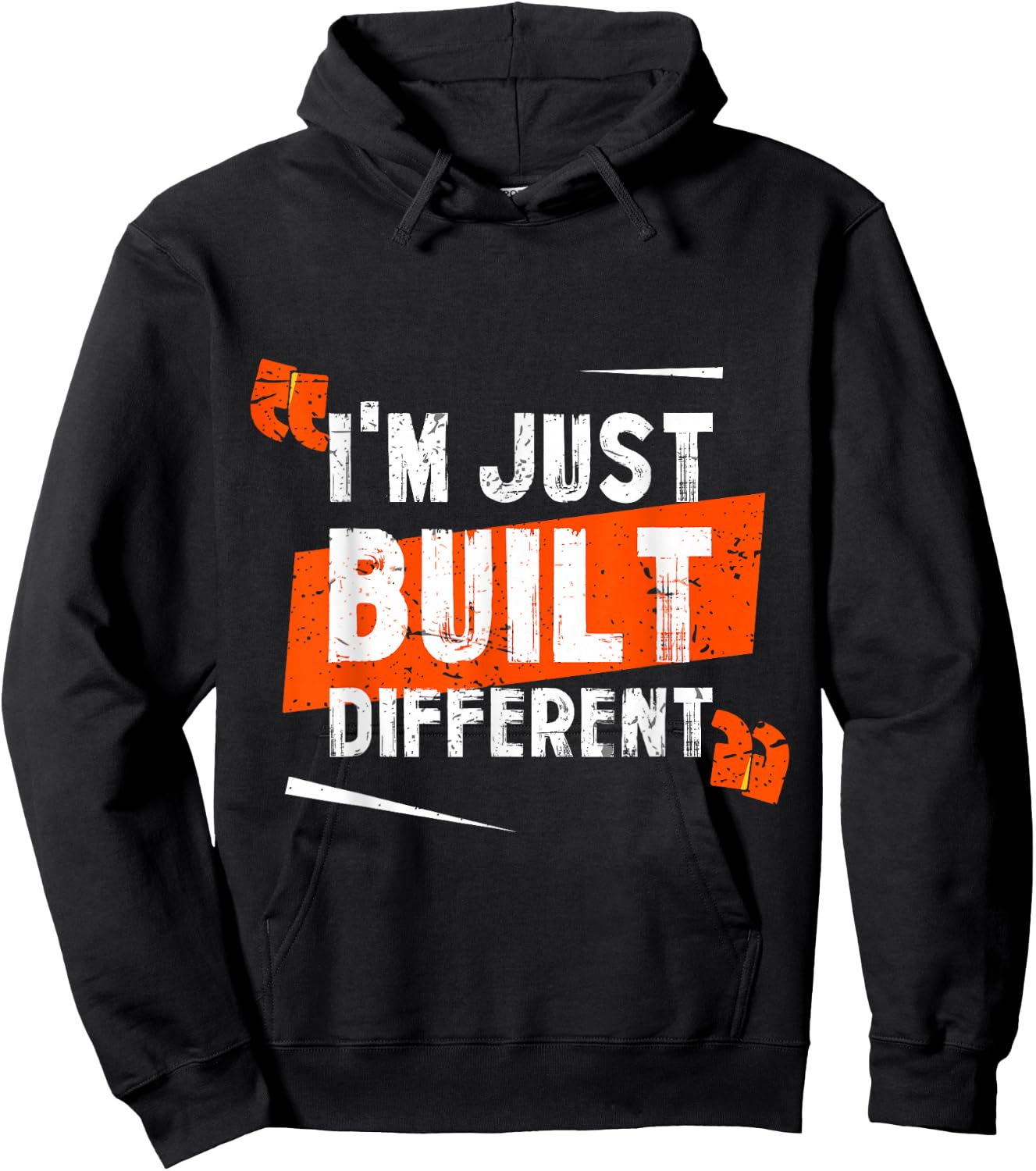 I'm Just Built Different Hoodie - Hoodie | Black
