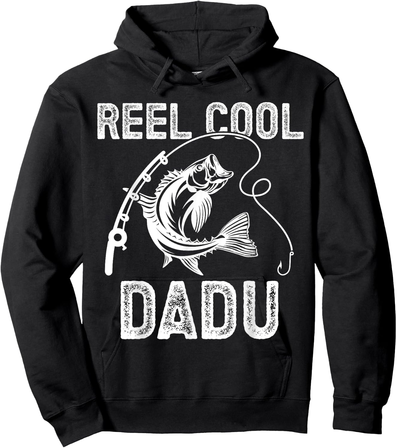 Reel Cool Dadu Fishing for Fisherman Father's Day Hoodie - Hoodie | Black