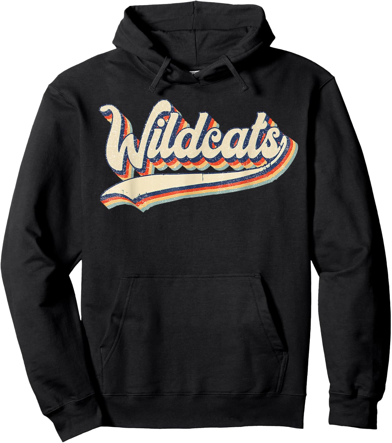 Wildcats School Team Spirit Mascot Hoodie - Hoodie | Black