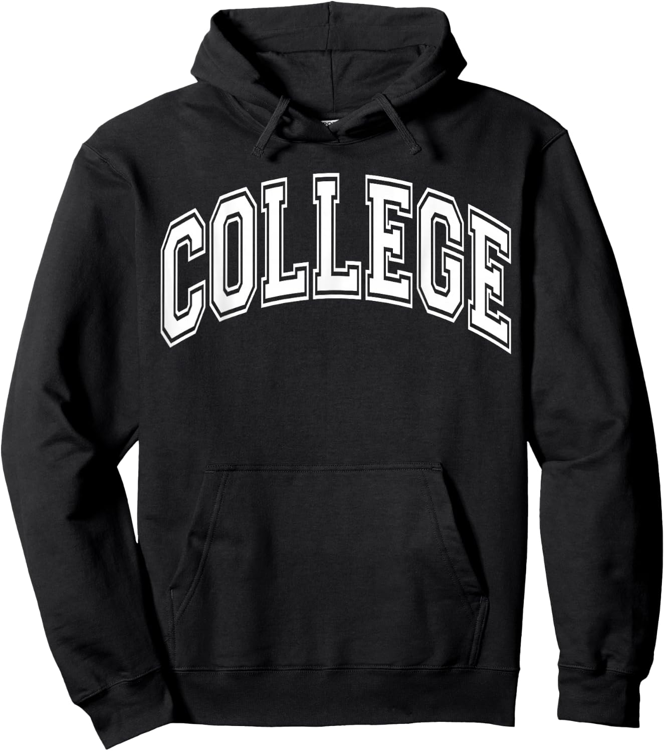 College Sports US Campus University Varsity Style Graduation Hoodie - Hoodie | Black