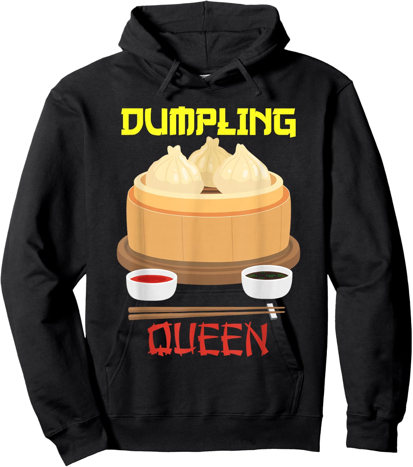 Dumpling Queen Dumpling Chinese Cuisine Hoodie - Hoodie | Black