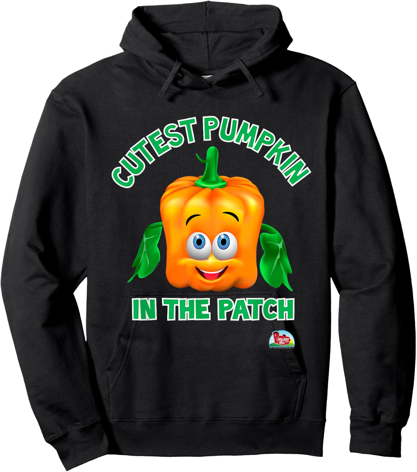 Cutest Pumpkin in the Patch - Spookley the Square Pumpkin Hoodie - Hoodie | Black