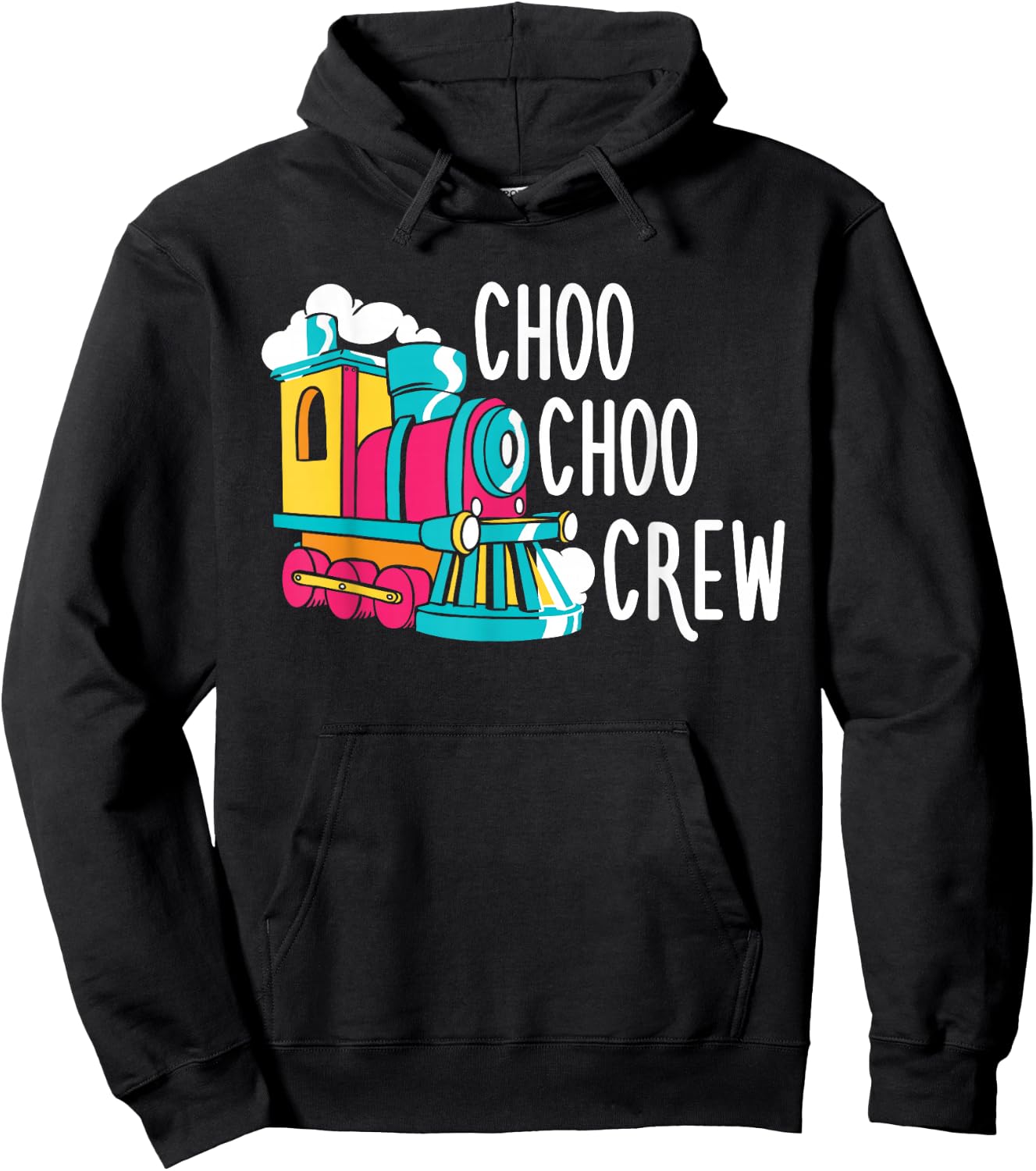 Choo Choo Crew Railway Train Birthday Hoodie - Hoodie | Black