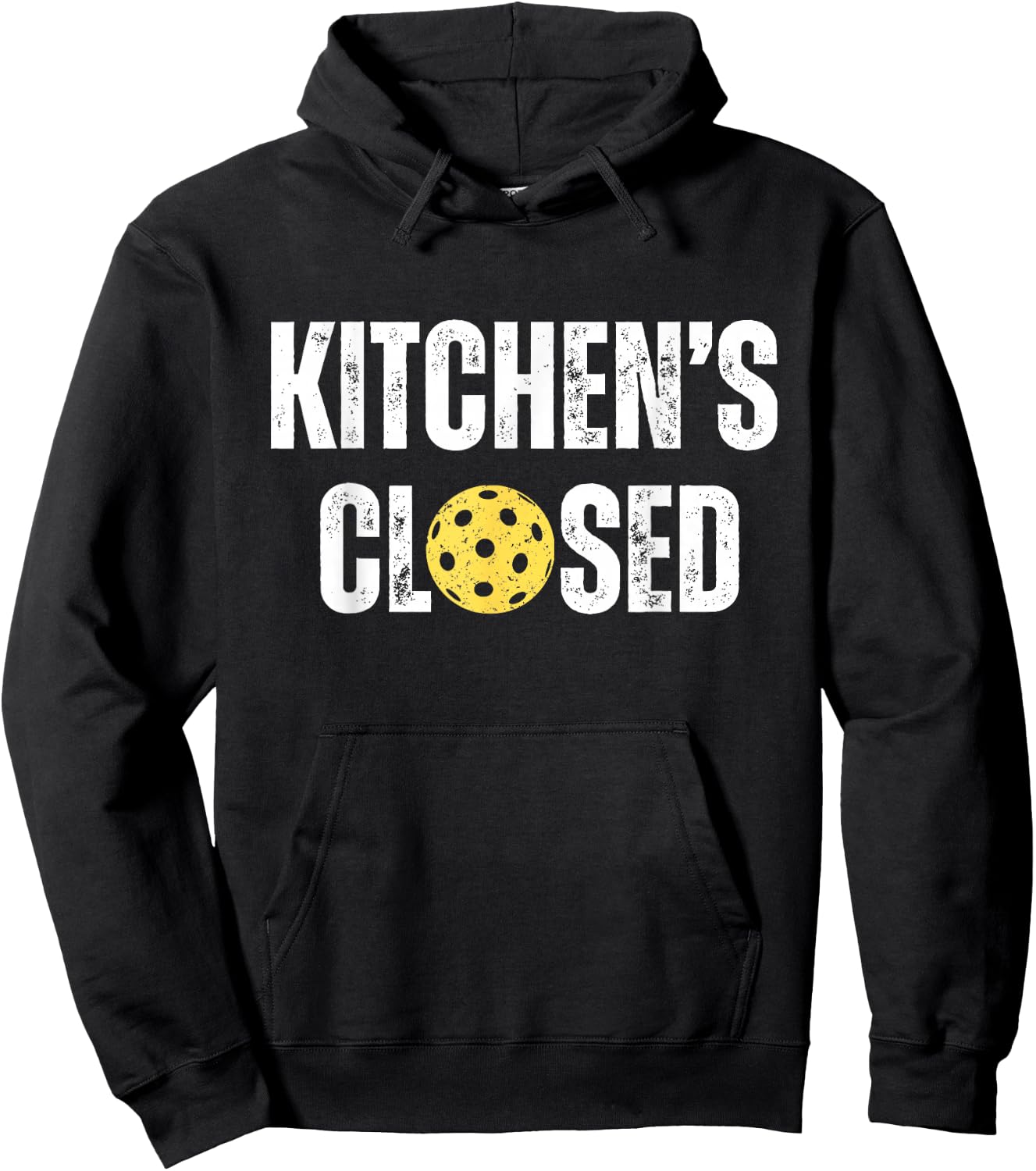 Pickleball Kitchen is Closed Pickleball Net Closed Hoodie - Hoodie | Black
