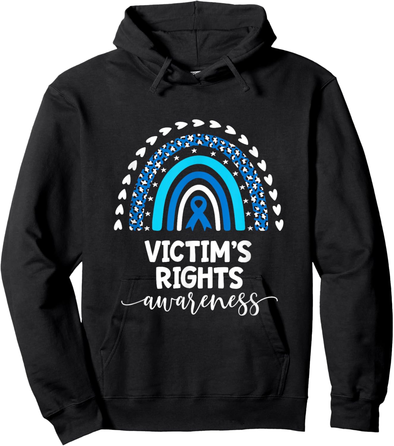 Victims Rights Support Love Victim of Crime Awareness Hoodie - Hoodie | Black