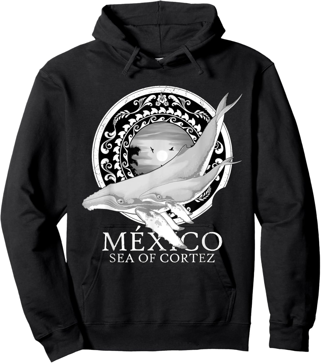Humpback Whales Sea of Cortez Mexico Hoodie - Hoodie | Black