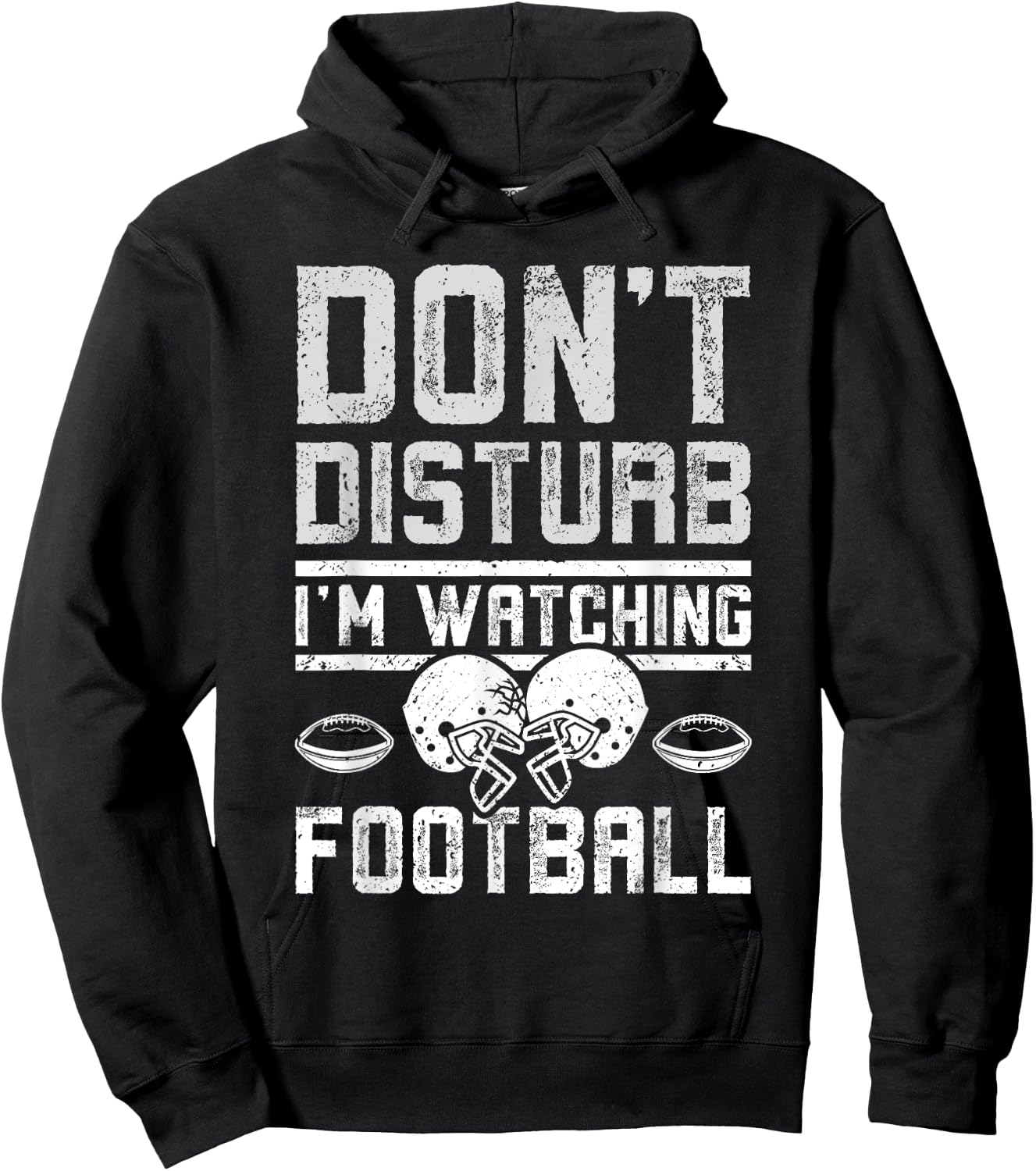 Don't disturb I'm watching football Hoodie - Hoodie | Black