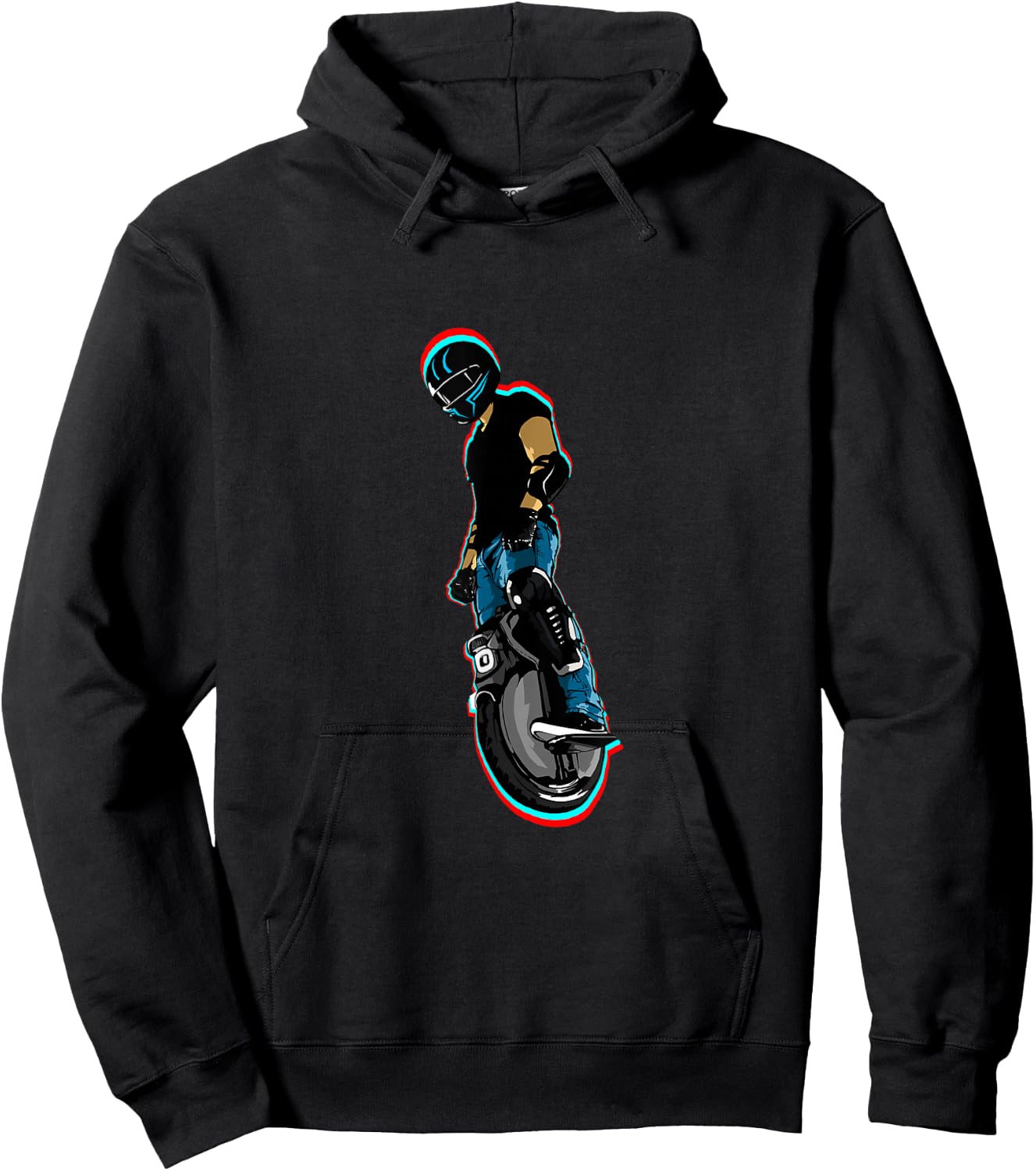 Electric Unicycle Biker Hoodie - Hoodie | Black