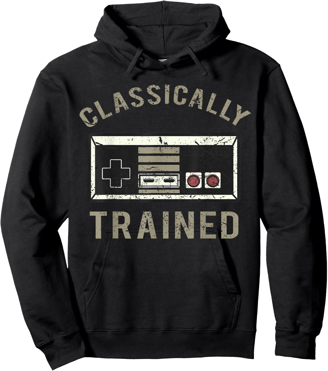 Retro game console, vintage , shirt, game controller Hoodie - Hoodie | Black